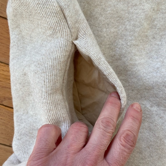 J. Crew cream color Mercantile Funnel neck Sweatshirt , Cowl Neck Sweater - Picture 12 of 16